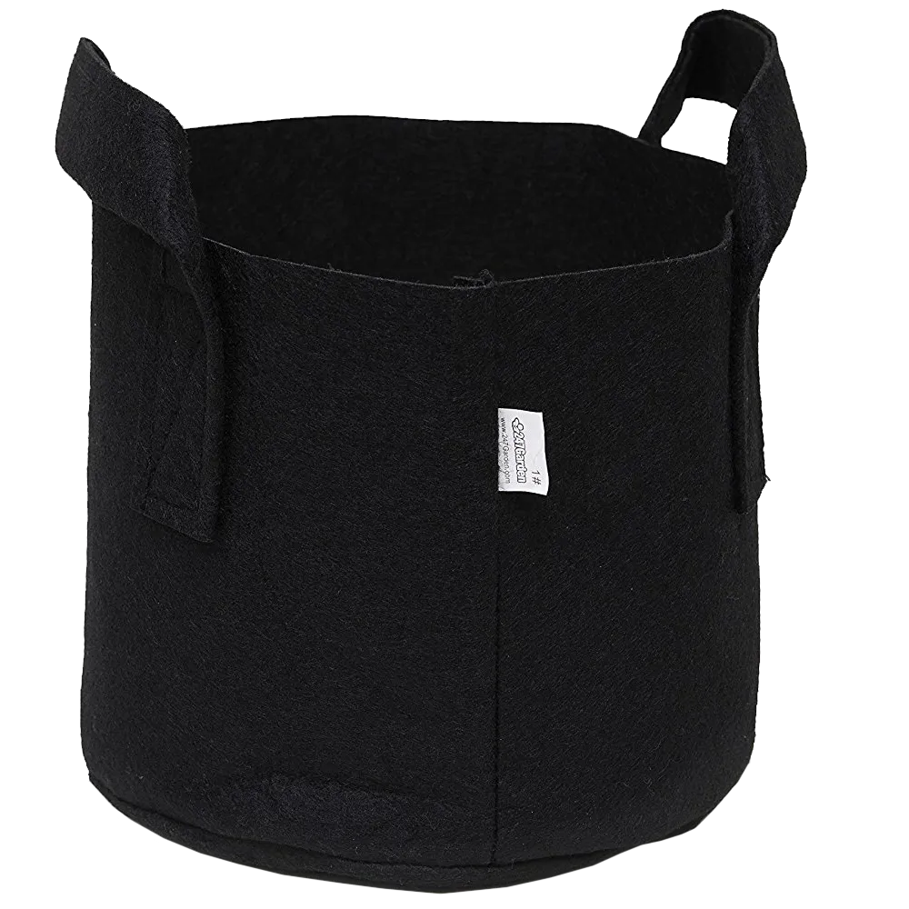 247garden 5 Pack 1 Gallon Grow Bags Aeration Fabric Pots W Handles
