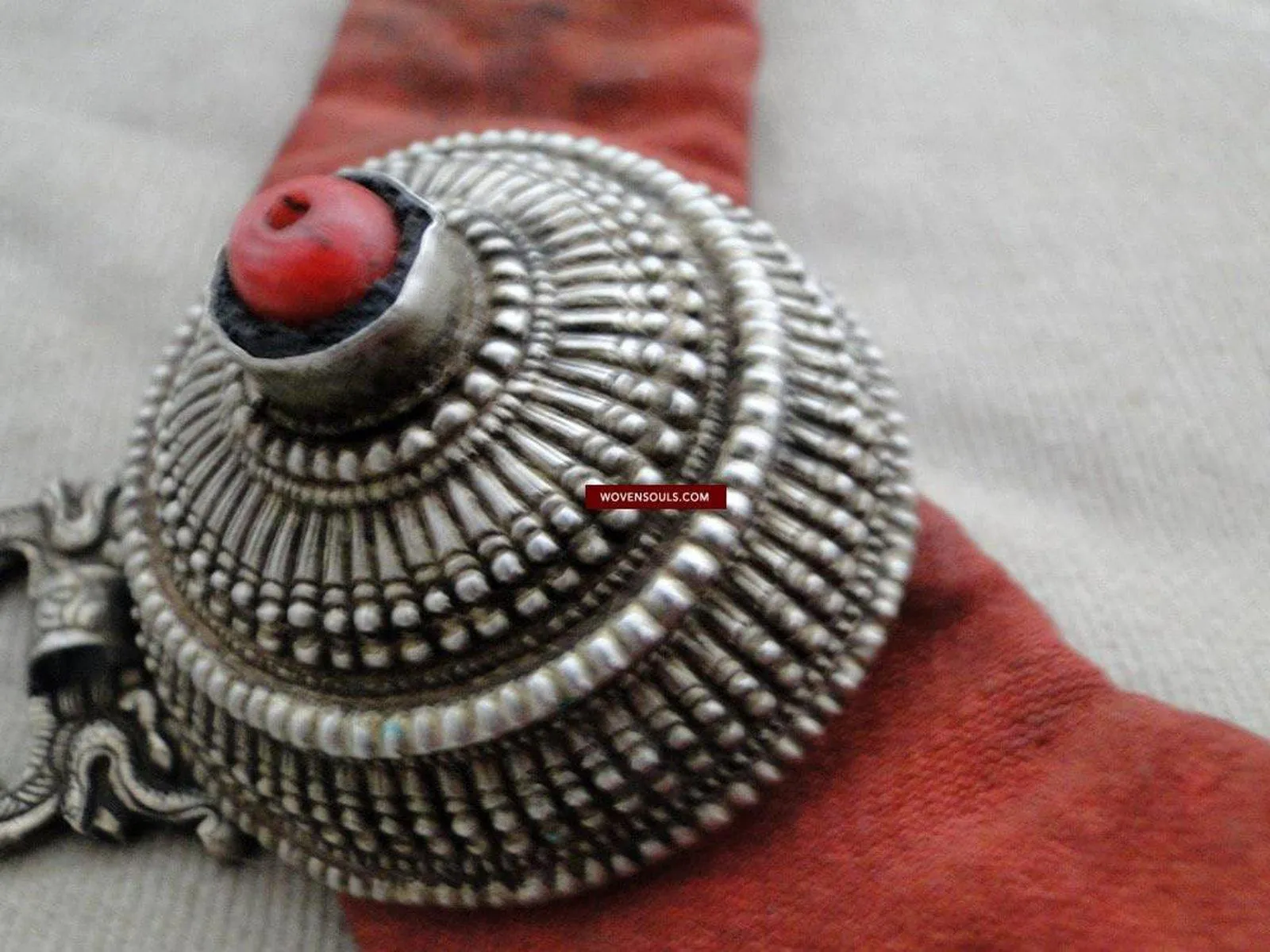 401 SOLD Vintage Tibetan Sash with Ornaments