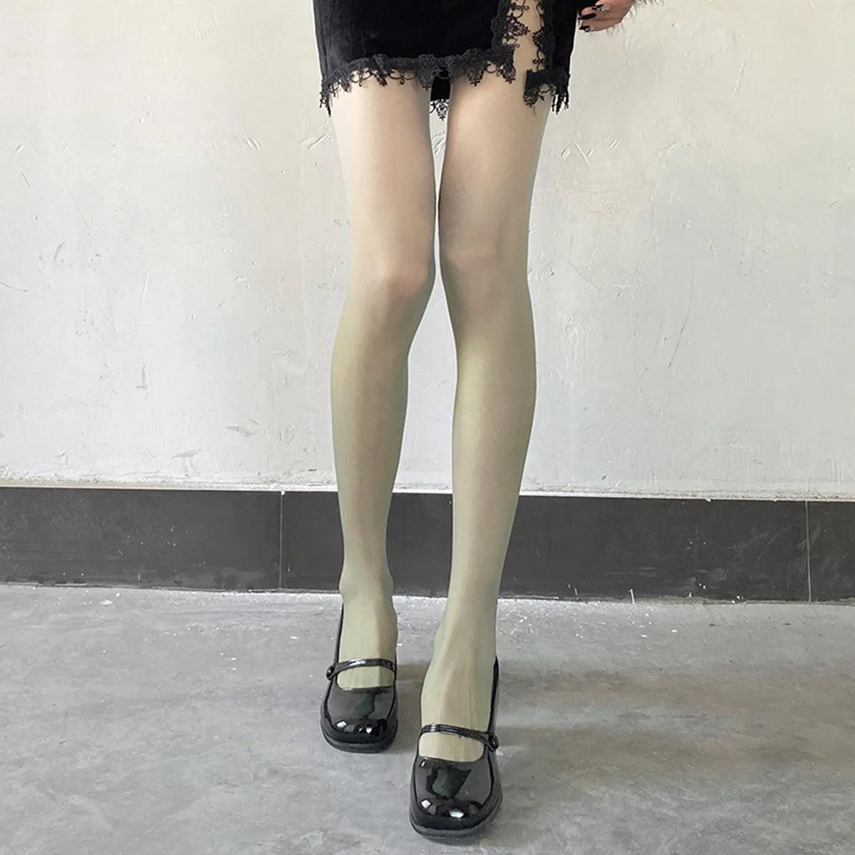 Bottom Gradient Thin Translucent Tights