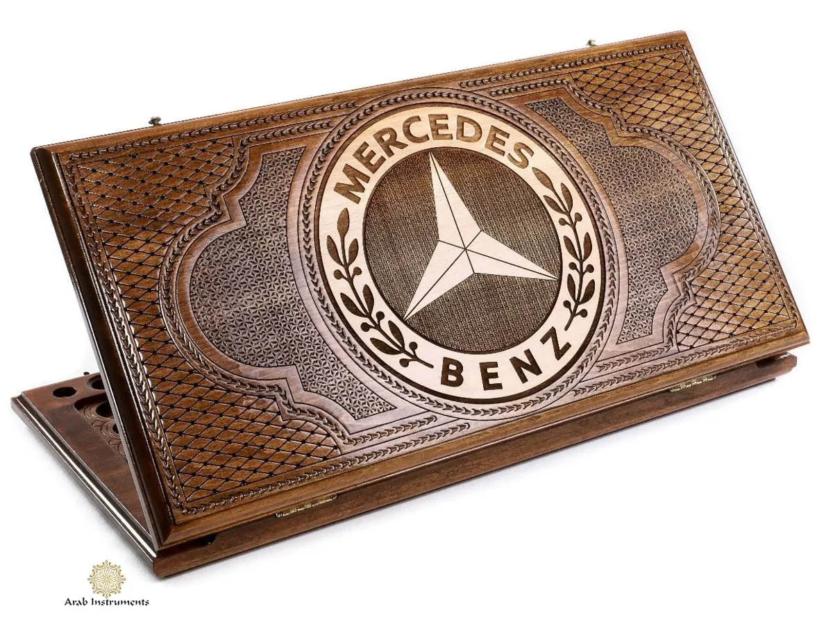 Copyrighted Premium Backgammon Chess Mercedes Benz  #AI11530Merc