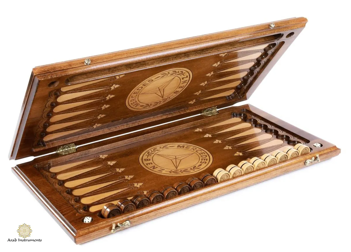 Copyrighted Premium Backgammon Chess Mercedes Benz  #AI11530Merc