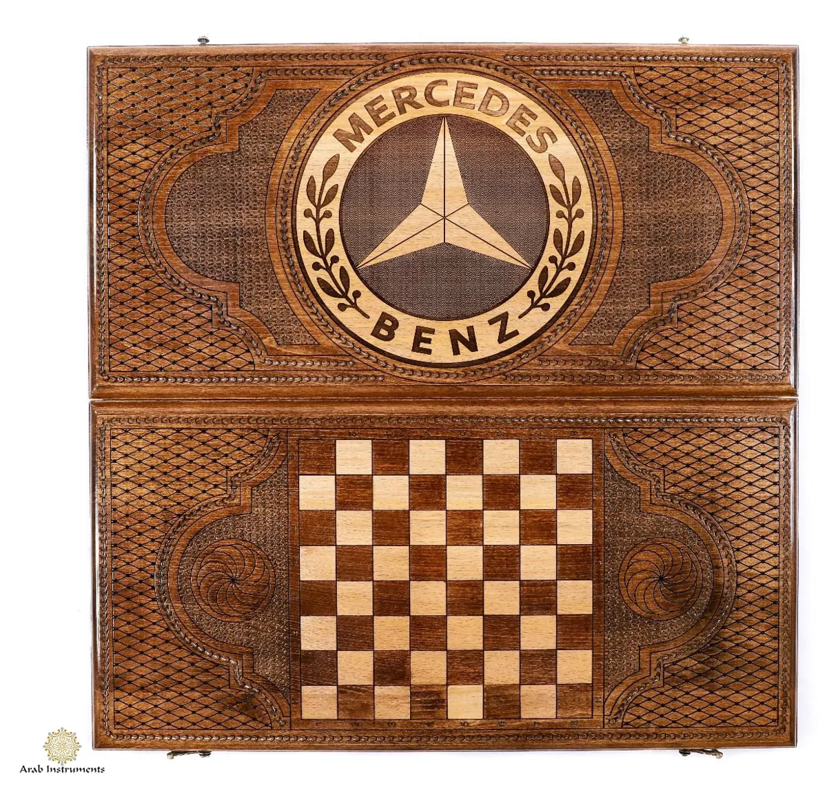 Copyrighted Premium Backgammon Chess Mercedes Benz  #AI11530Merc