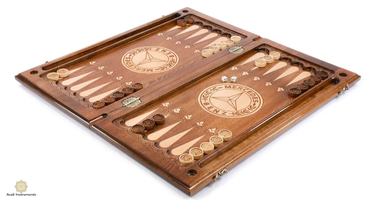Copyrighted Premium Backgammon Chess Mercedes Benz  #AI11530Merc