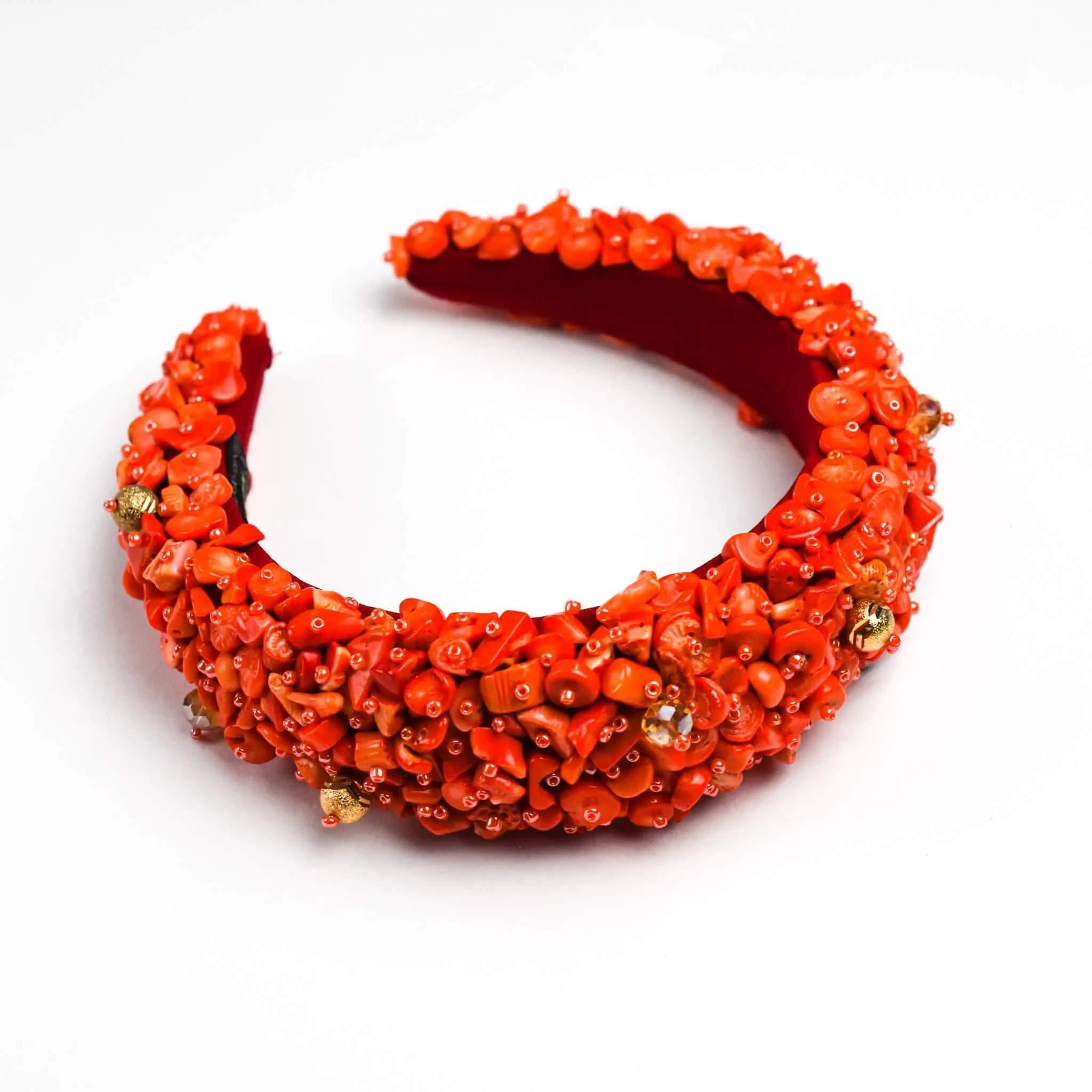 Coral Bead Headband