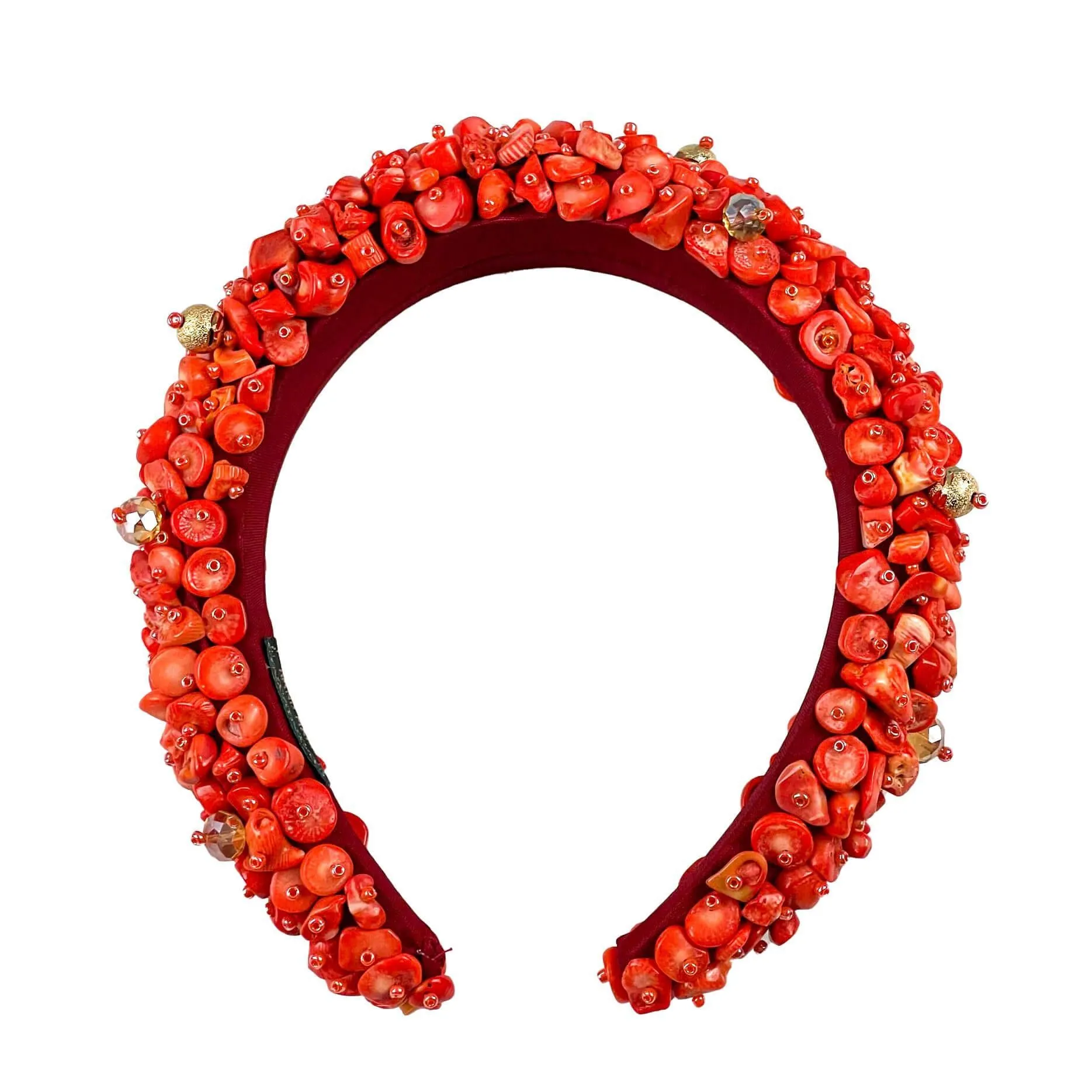 Coral Bead Headband