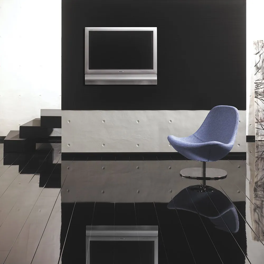 Elesgo Modern Black Laminate Flooring Super Gloss Extra Sensitive