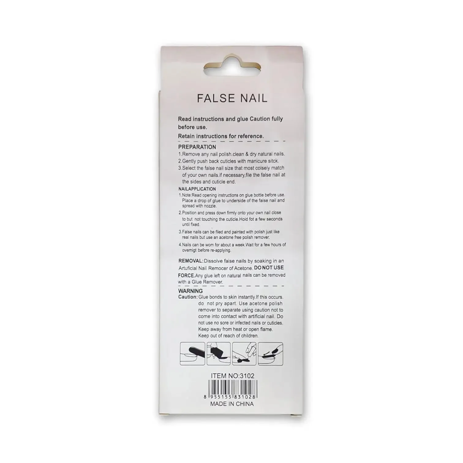 False Nail Premium Series Long 24 Nails