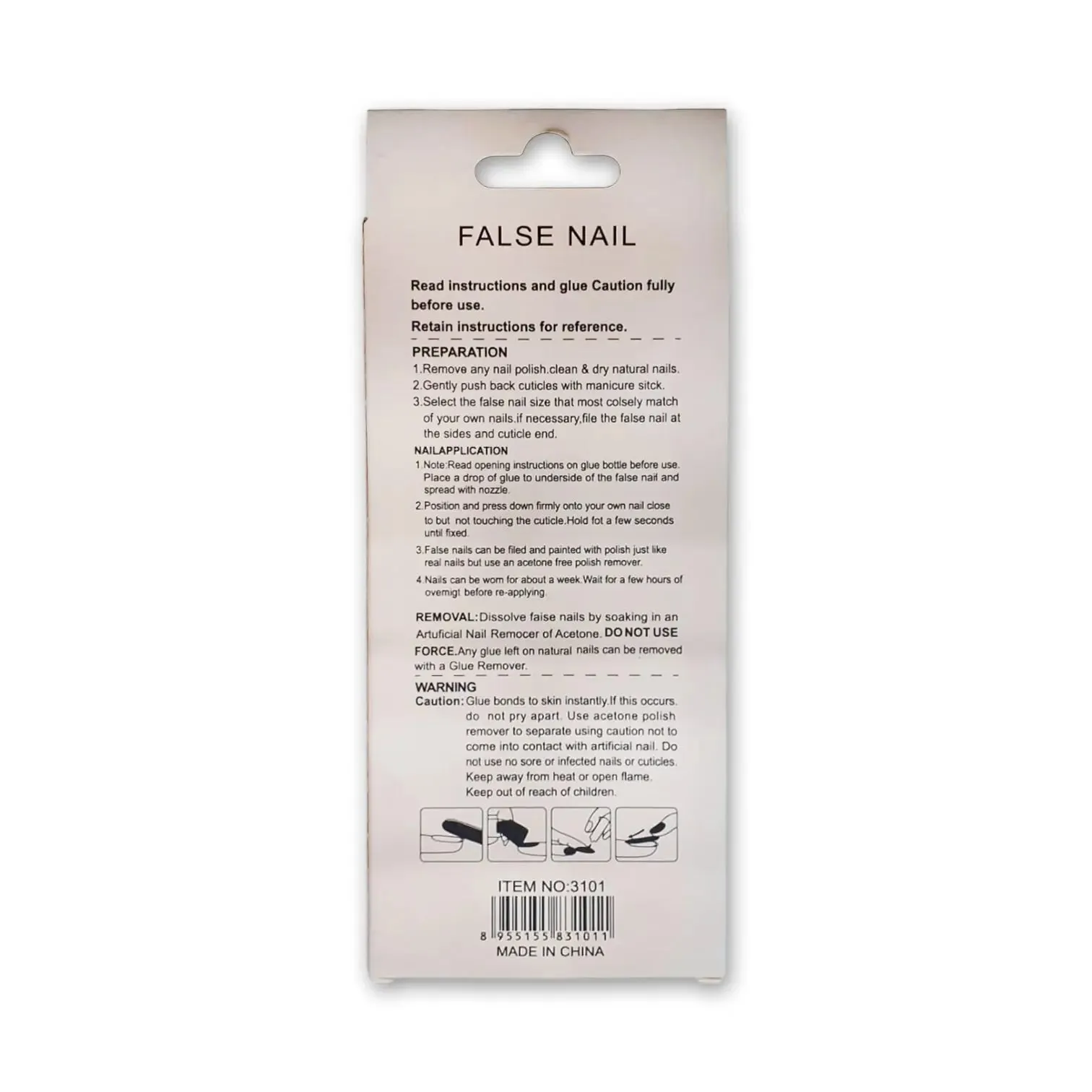 False Nail Premium Series Long 24 Nails