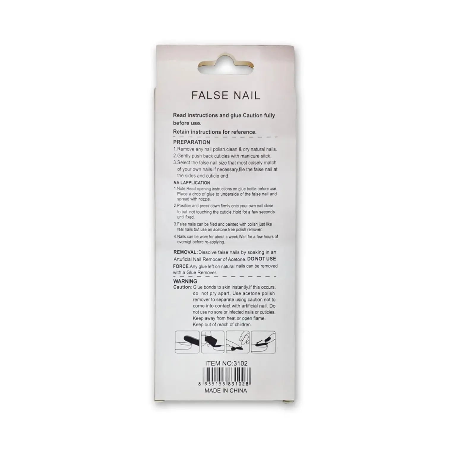 False Nail Premium Series Long 24 Nails