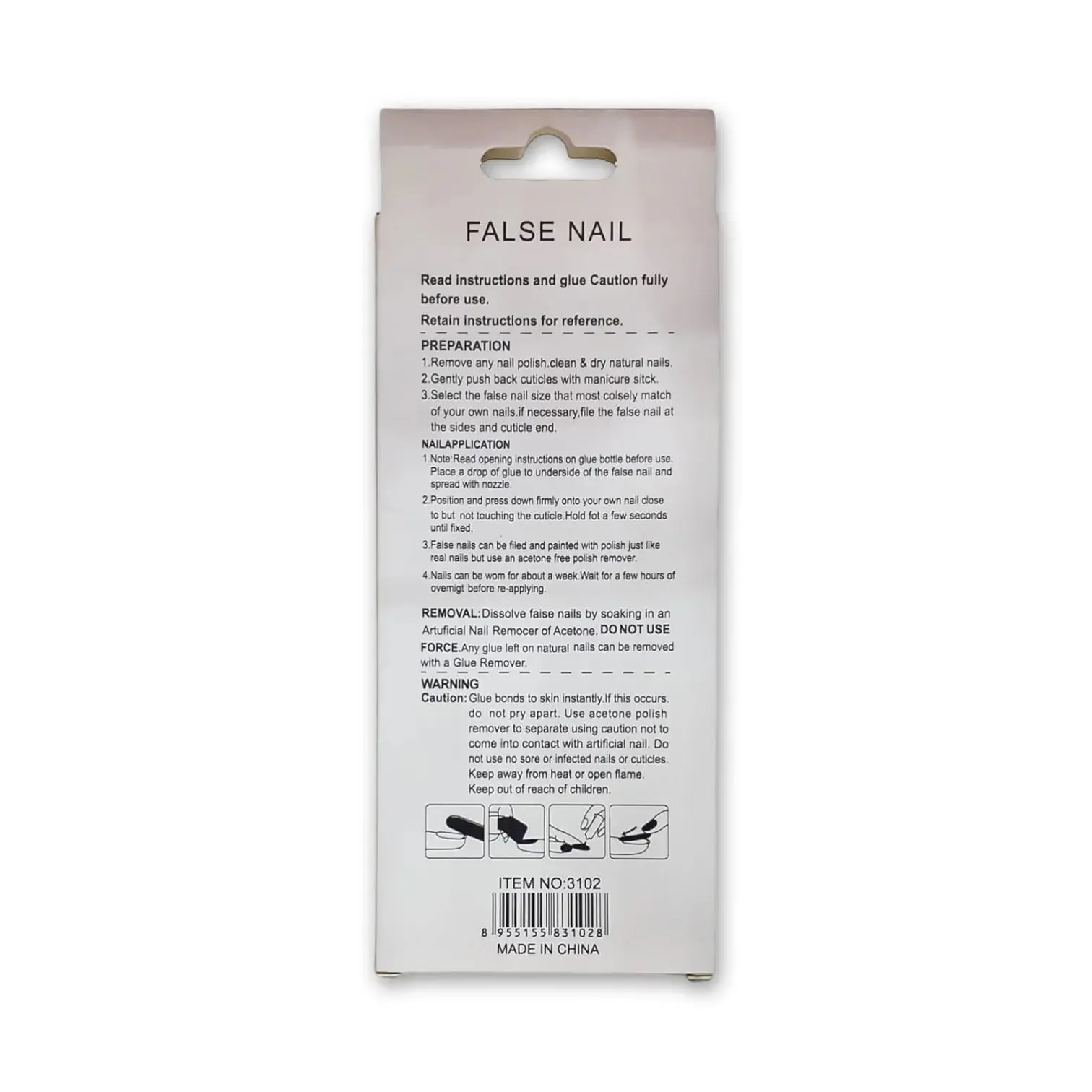 False Nail Premium Series Long 24 Nails