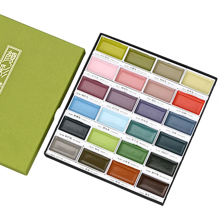 Kuretake Gansai Tambi 24 Color Set, "Art Nouveau" Set Ⅱ