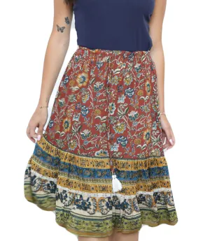 Lola P Skirt Print Clay