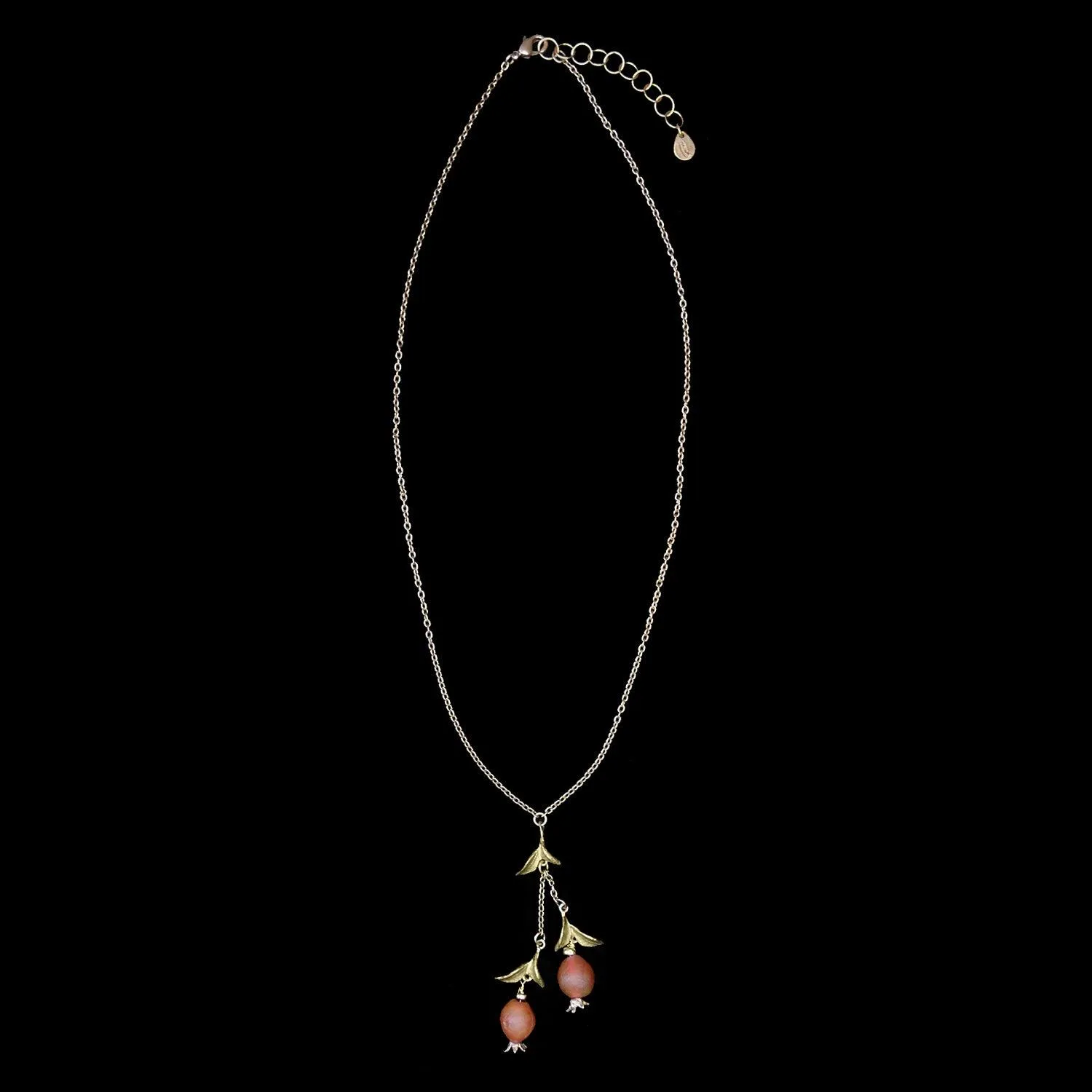 Pomegranate Pendant - Double Drop