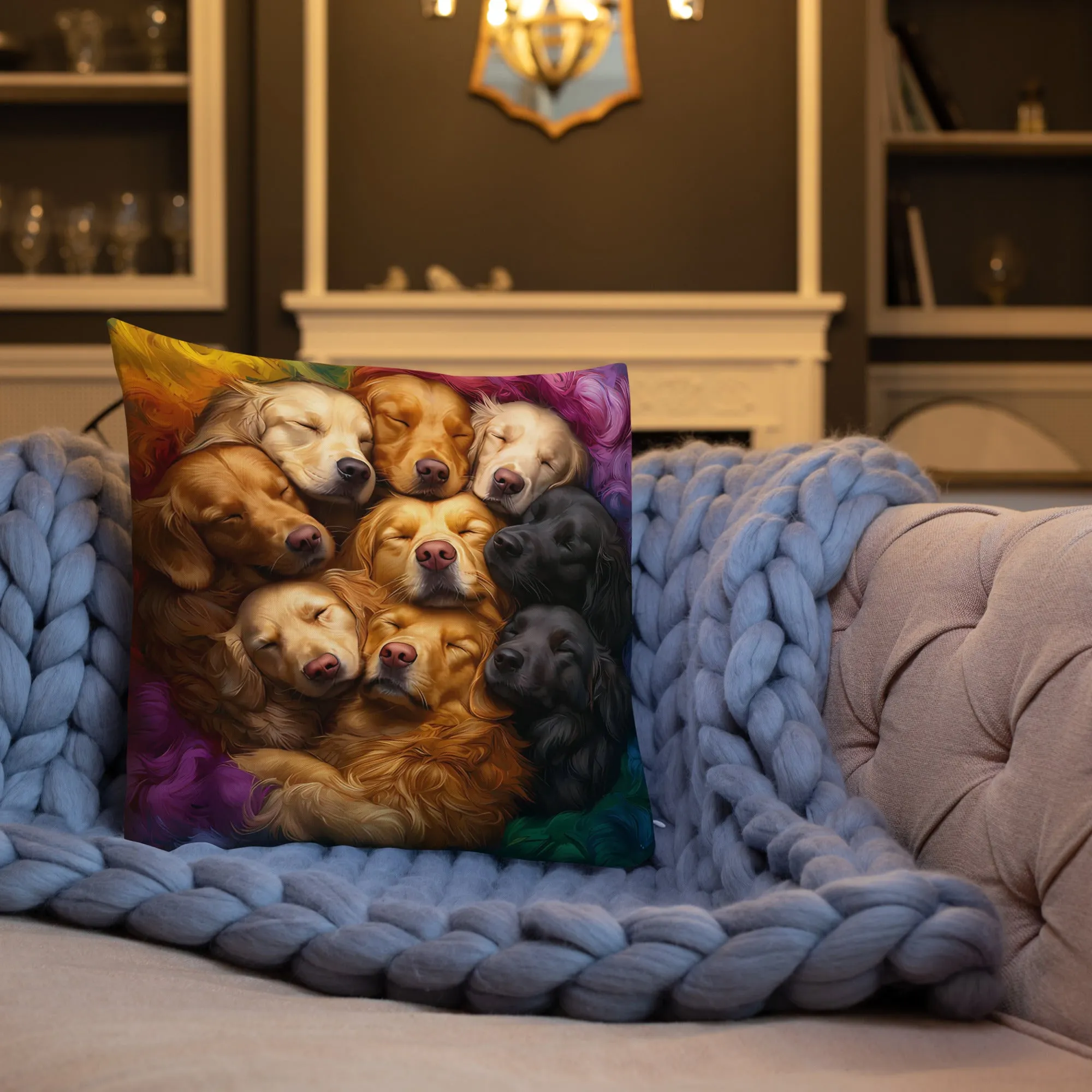 Rainbow Nest Premium Pillow