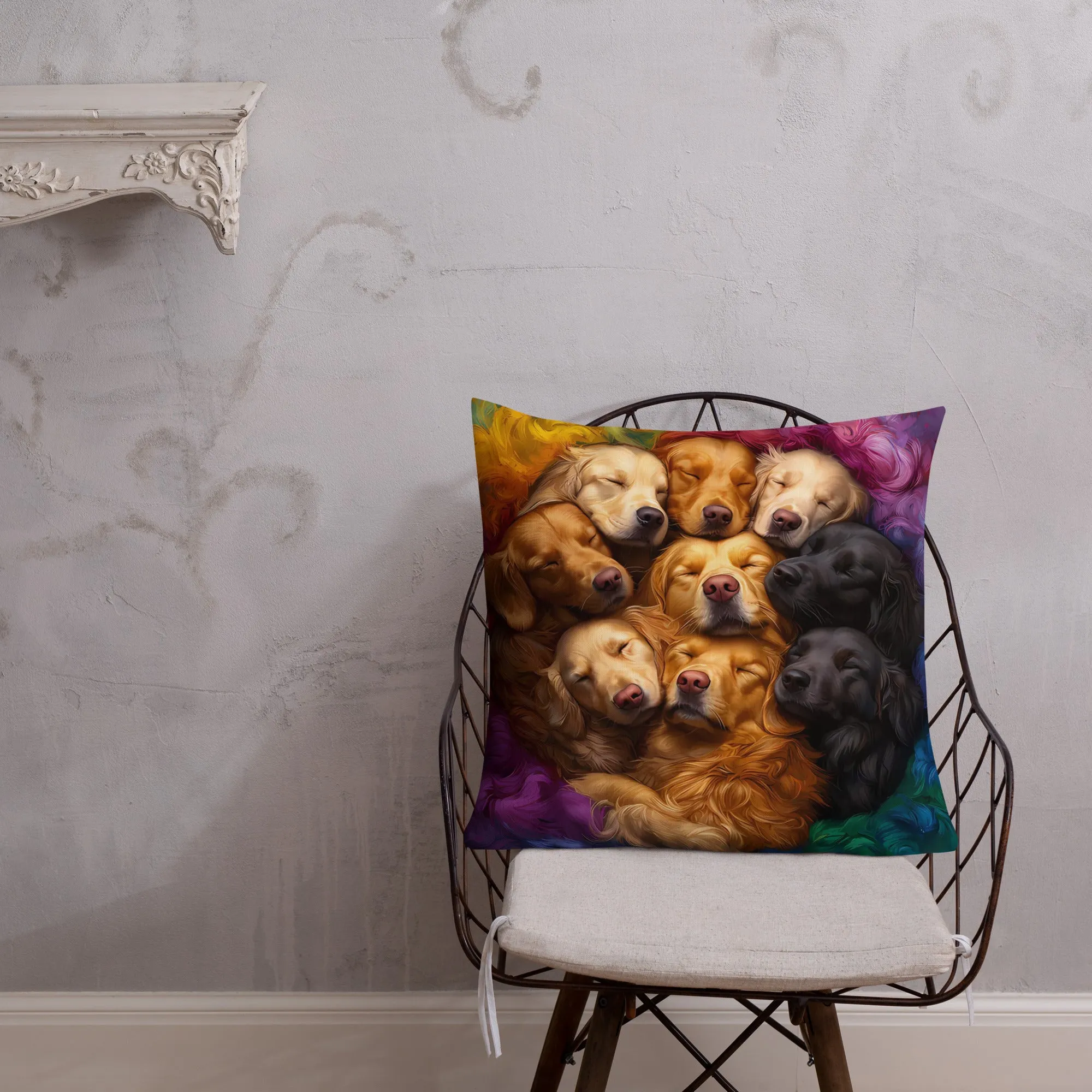 Rainbow Nest Premium Pillow