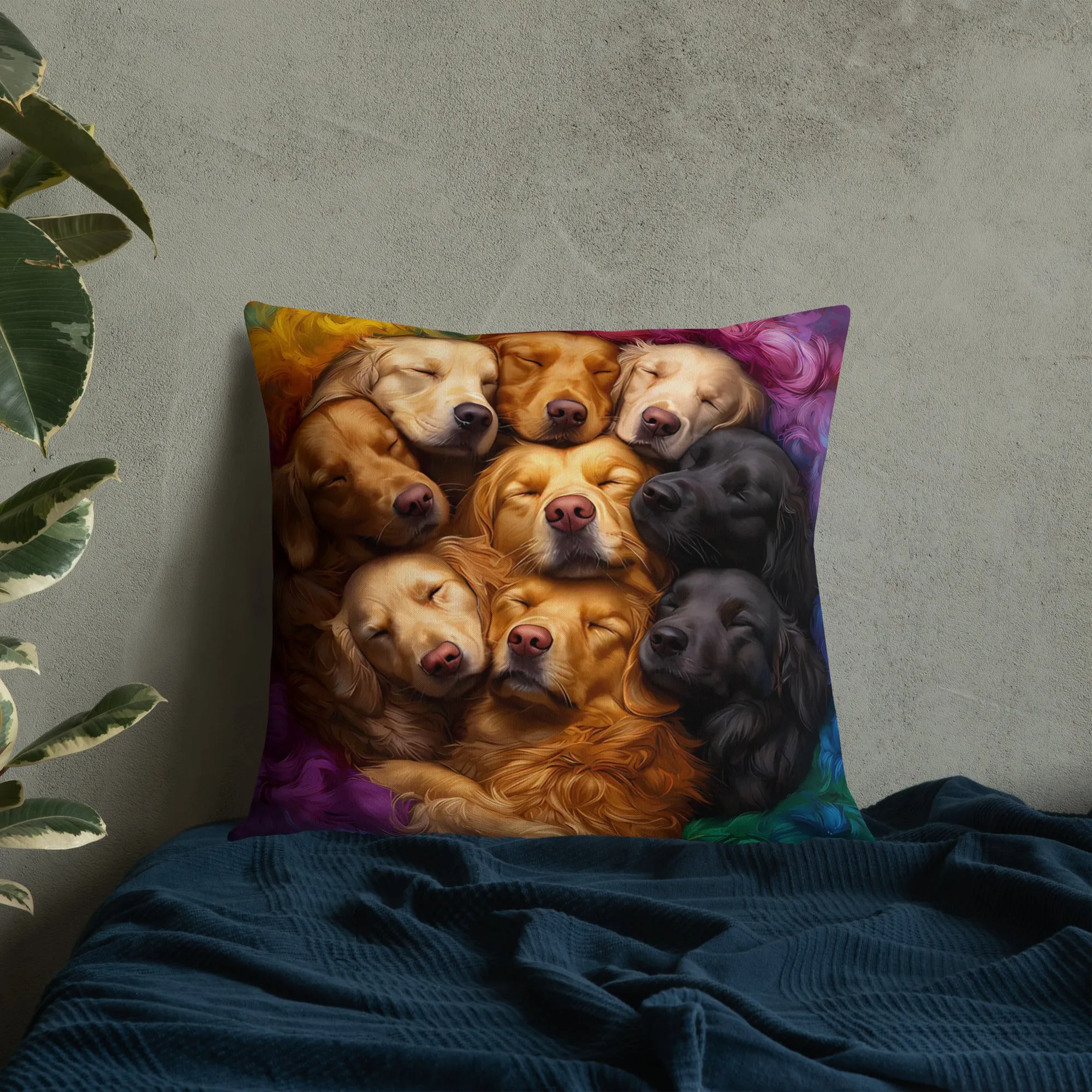 Rainbow Nest Premium Pillow