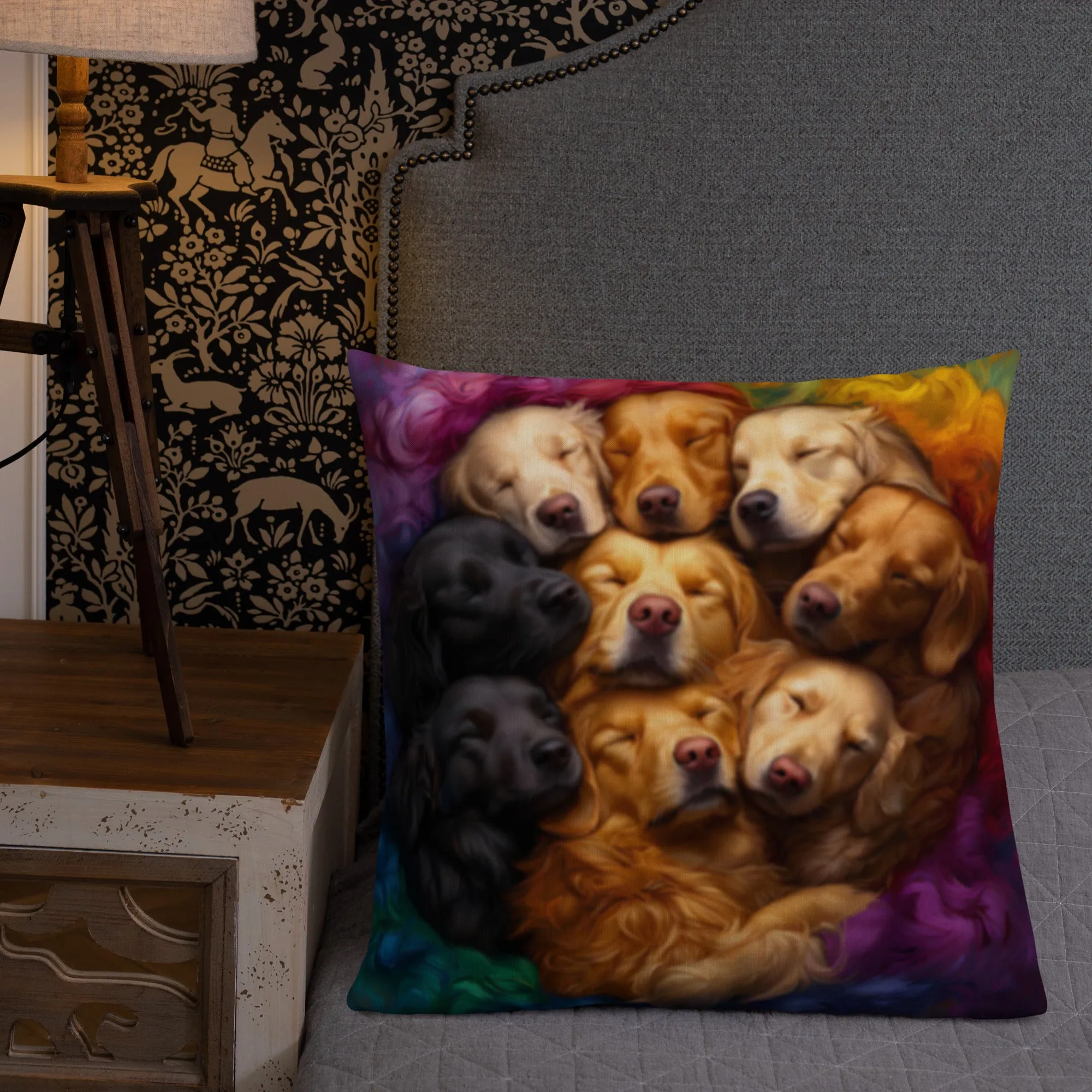 Rainbow Nest Premium Pillow