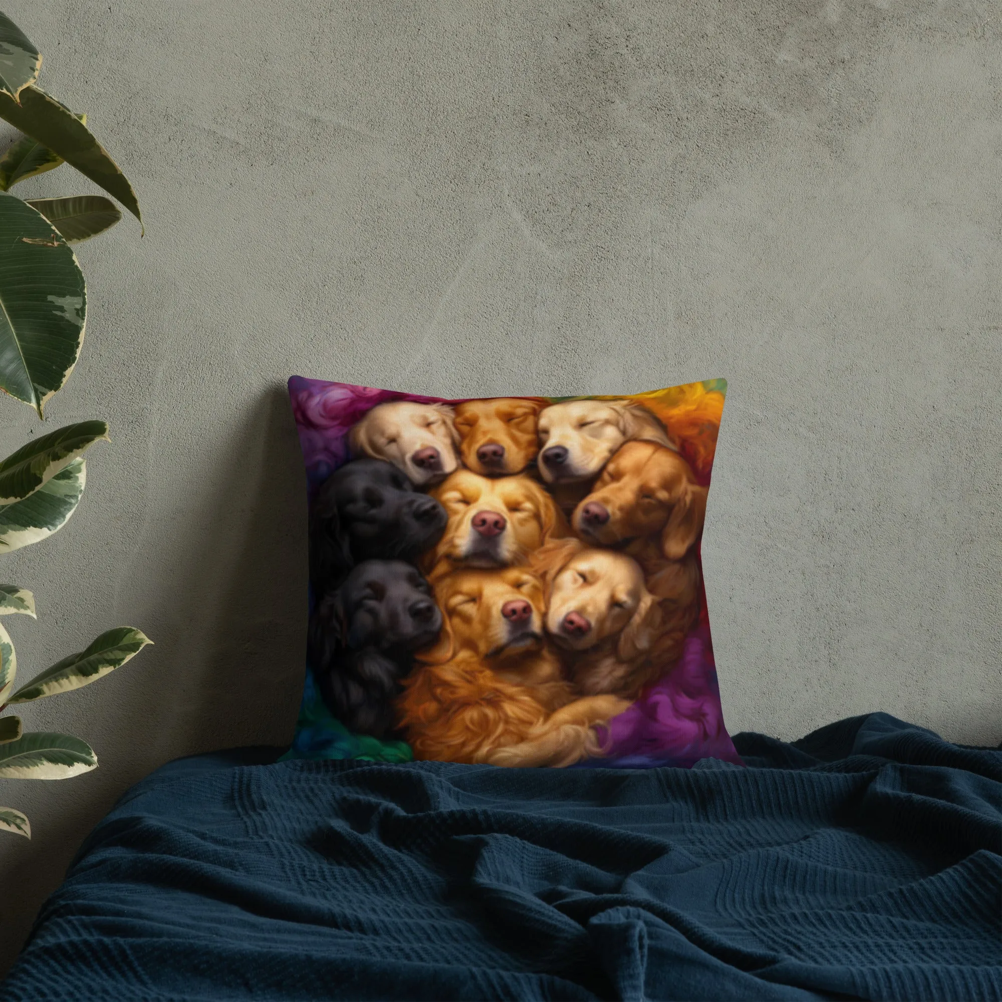 Rainbow Nest Premium Pillow