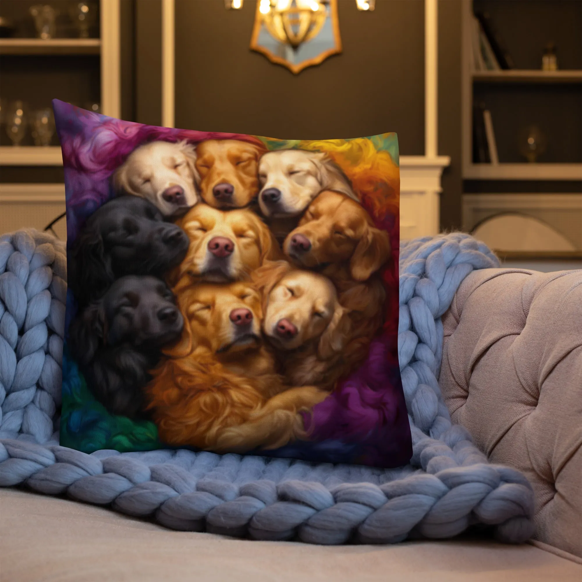 Rainbow Nest Premium Pillow