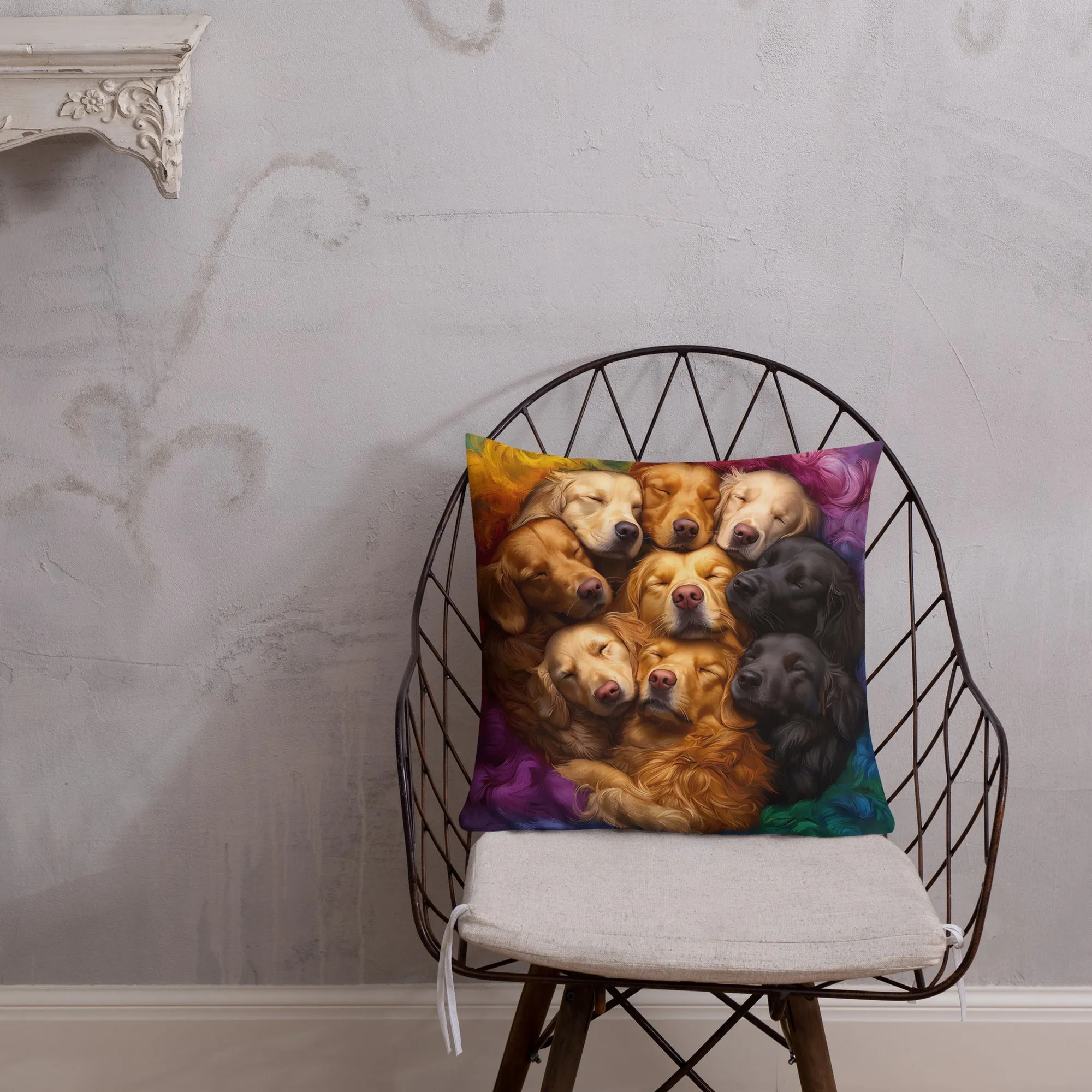 Rainbow Nest Premium Pillow