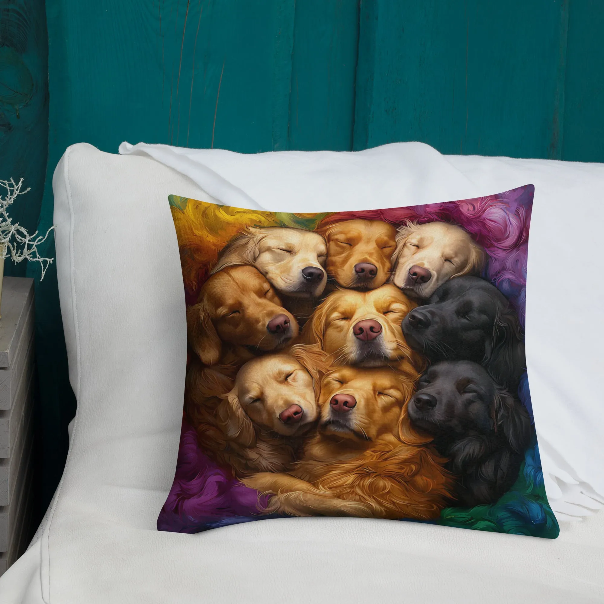 Rainbow Nest Premium Pillow
