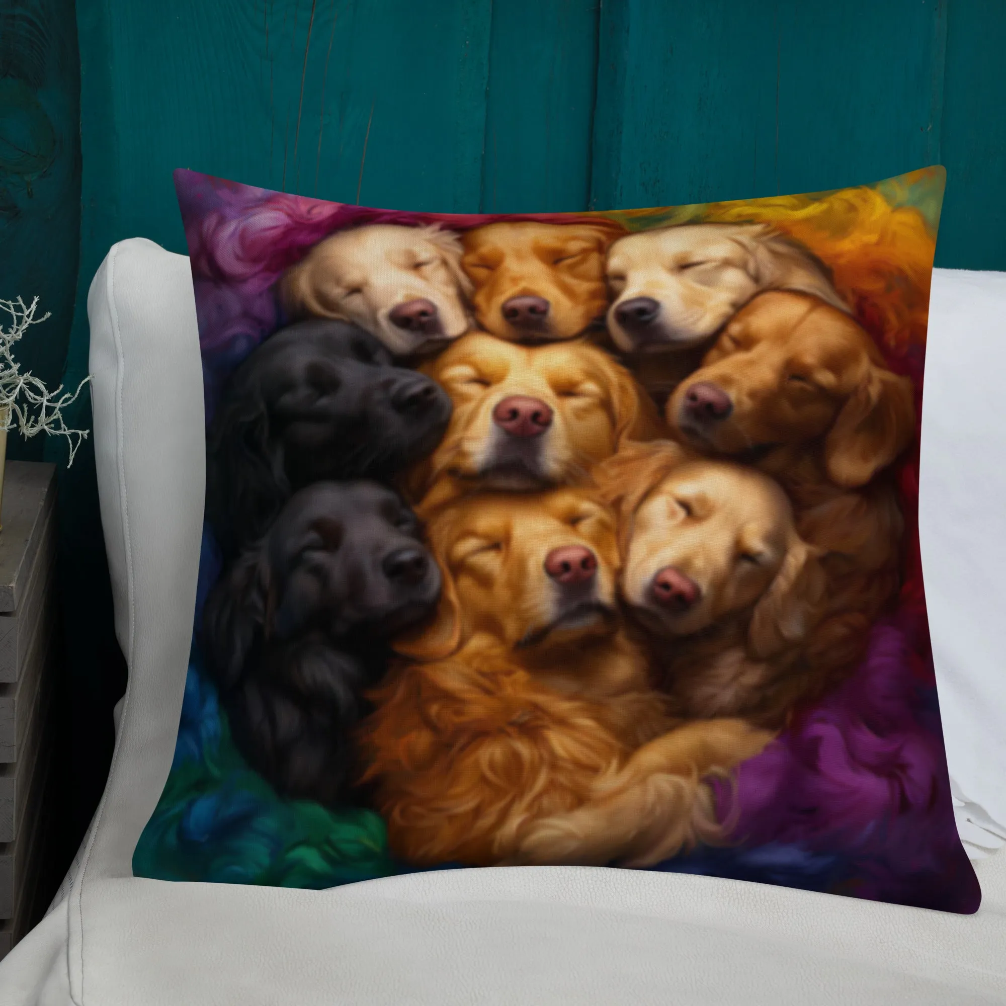 Rainbow Nest Premium Pillow