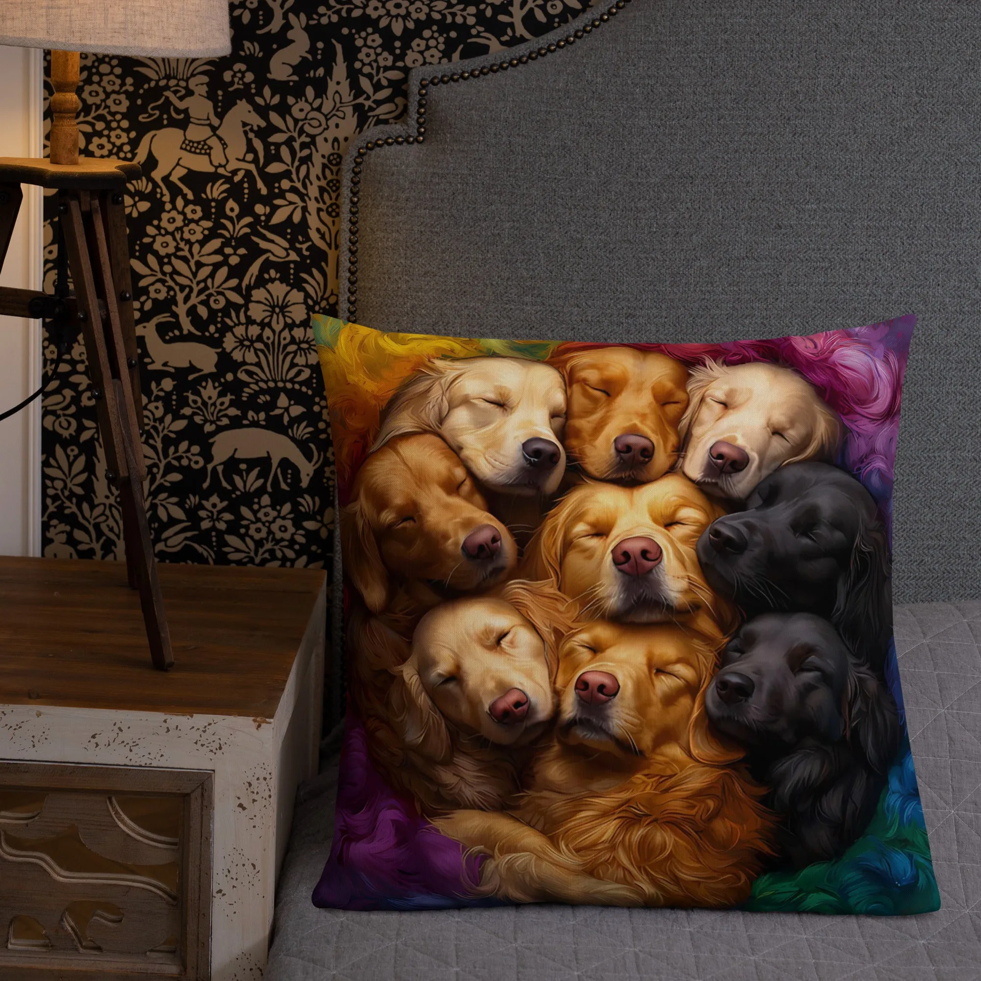 Rainbow Nest Premium Pillow