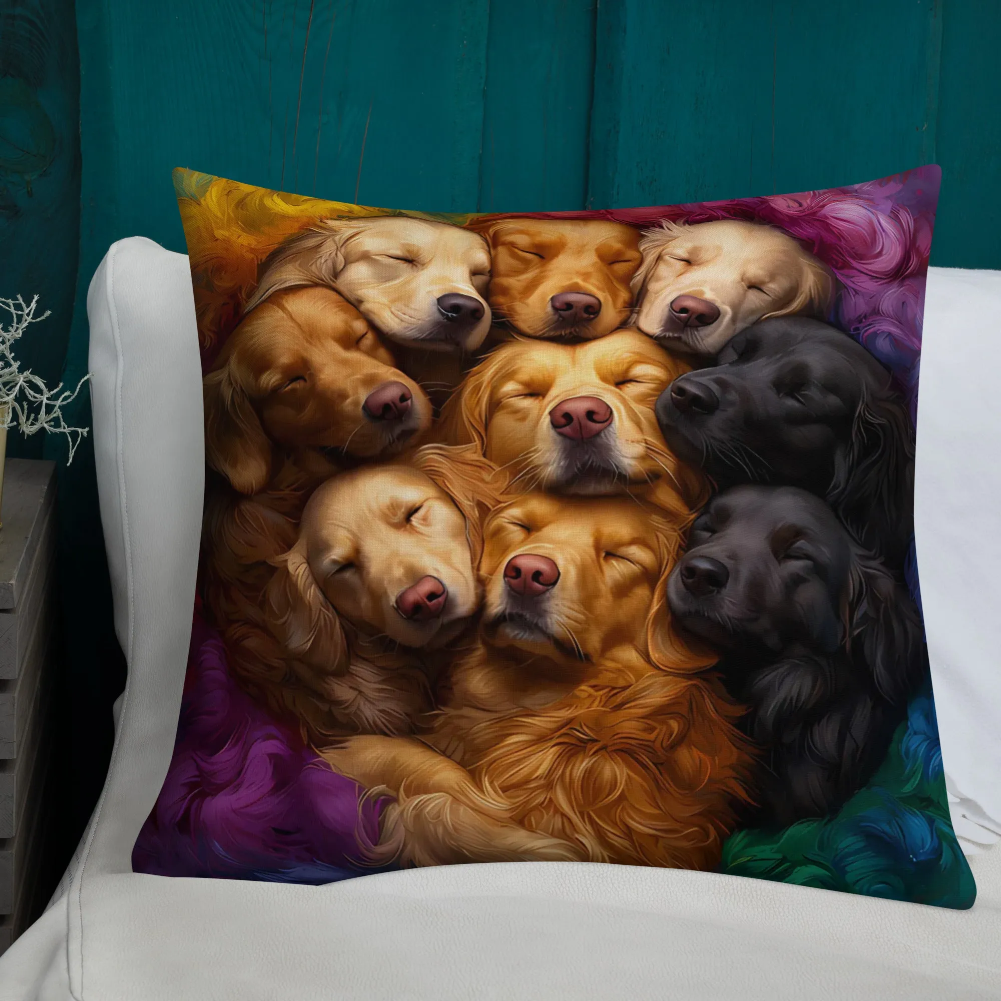 Rainbow Nest Premium Pillow