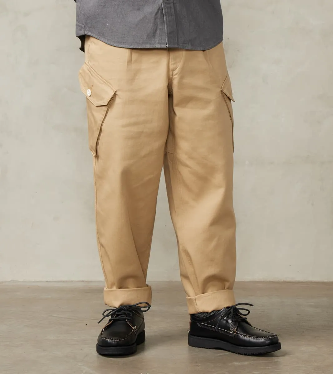 Swiss Army Cargo Trousers - British Tan Japanese Calvary Twill