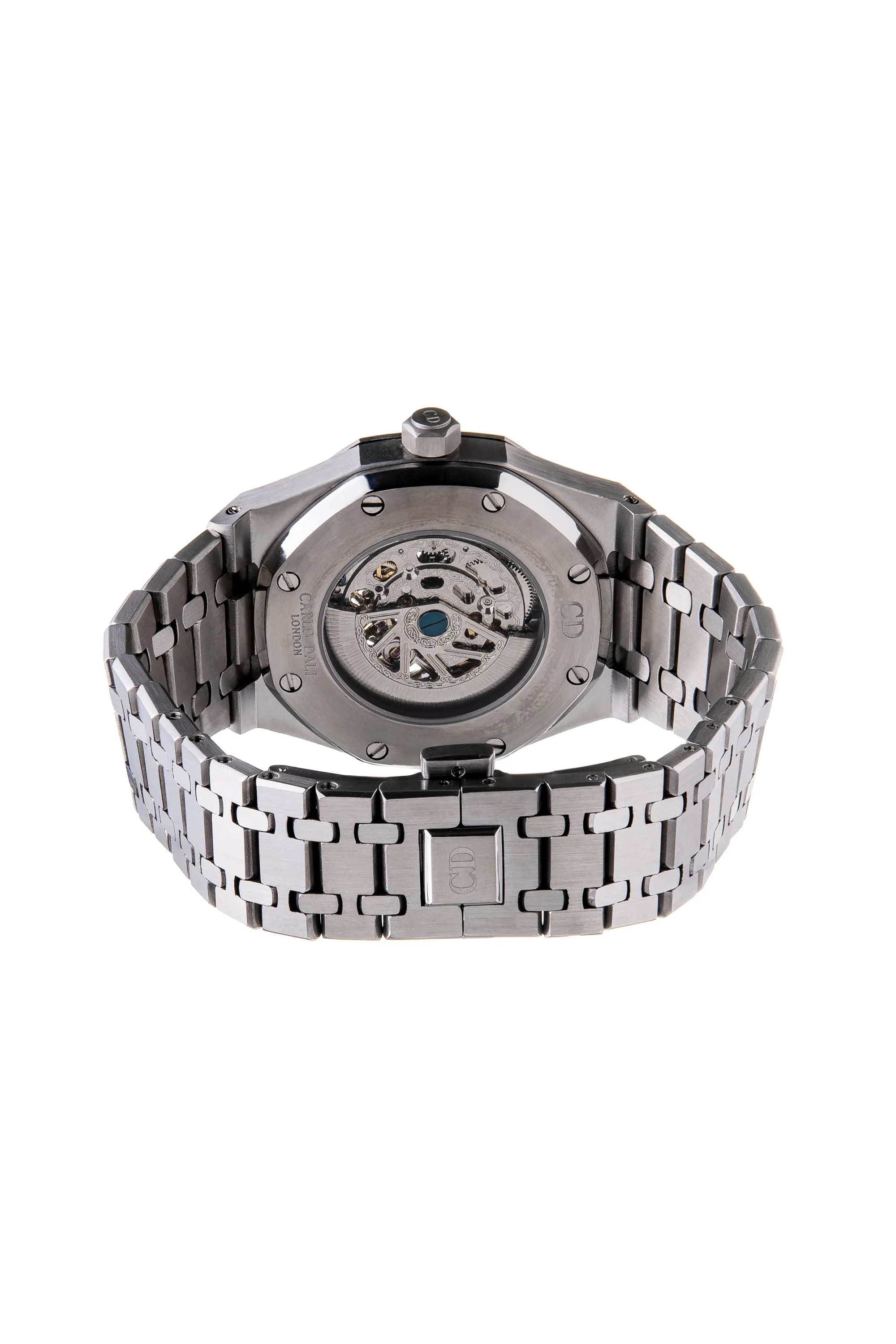 Tourbillon Skeleton Silver & Black watch